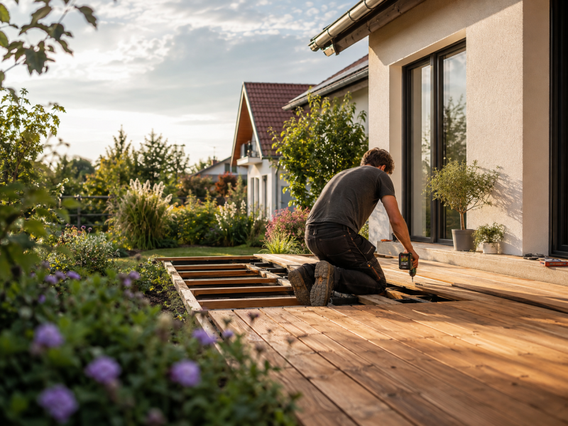 Terrassenbau in Zeitz — Holz & Garten Weißenfels